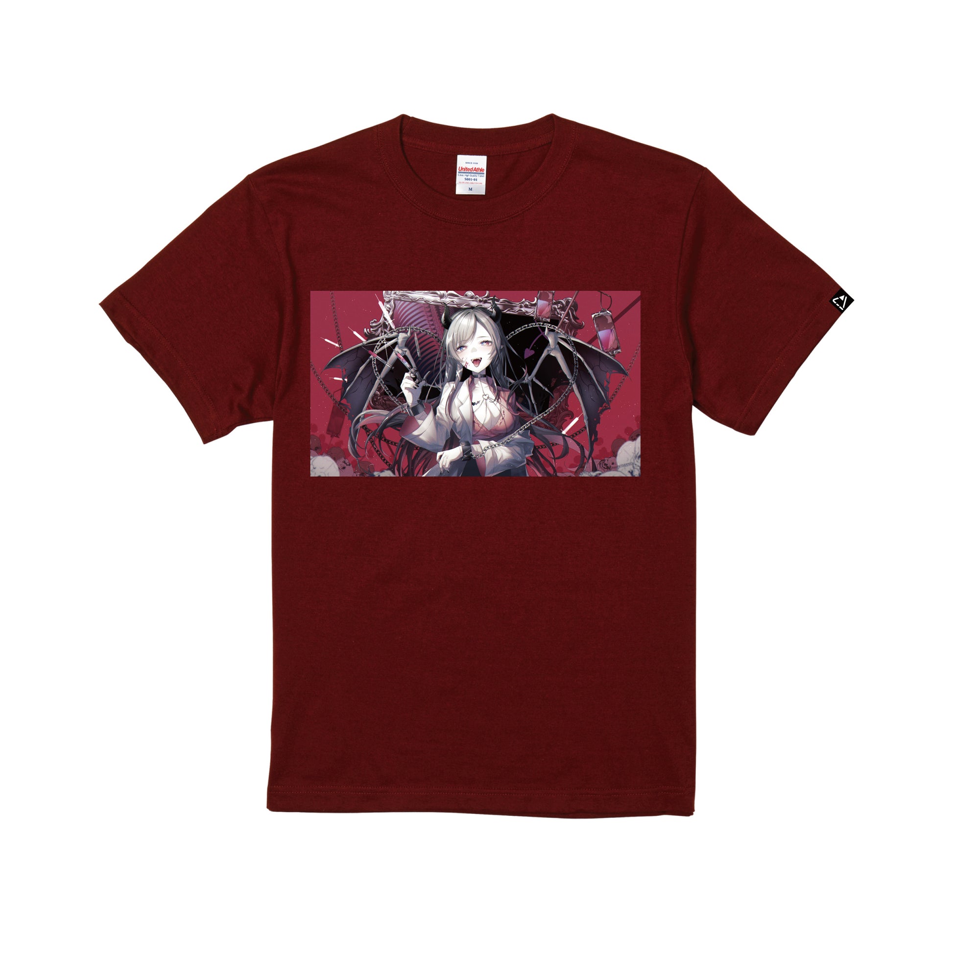タレントプロデュースTシャツ(癒月ちょこ) burgundy image