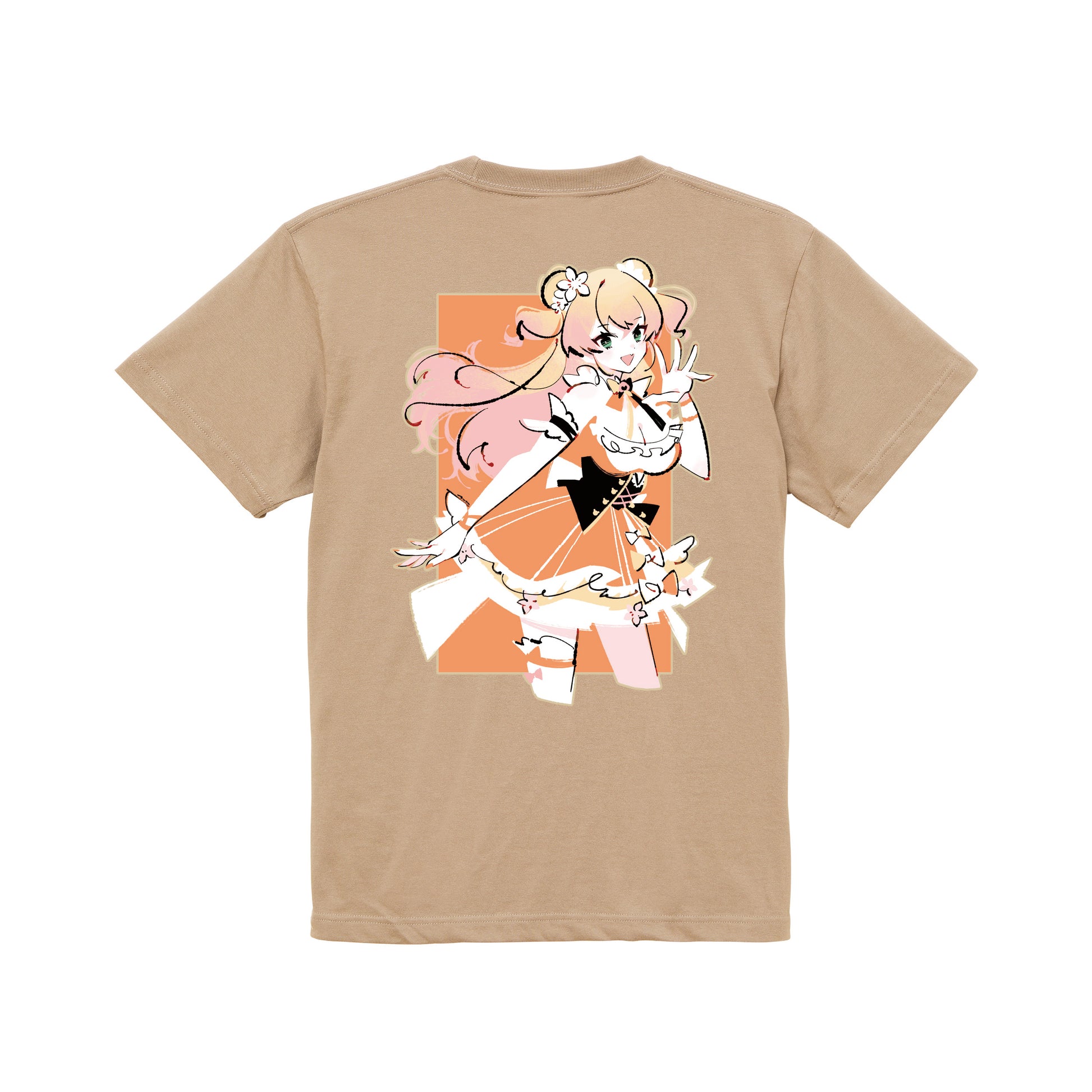 クリエイタープロデュースTシャツ(まのでまりな) light-beige image